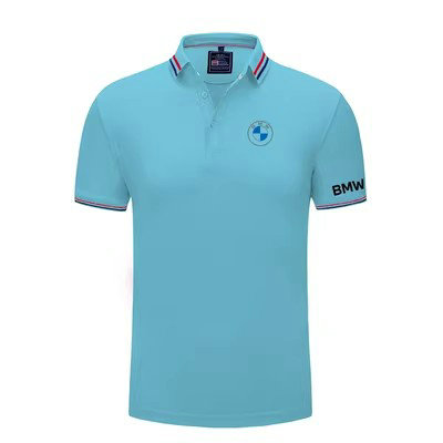 Polo BMW Homme Coton Biologique avec Logos Contrastants